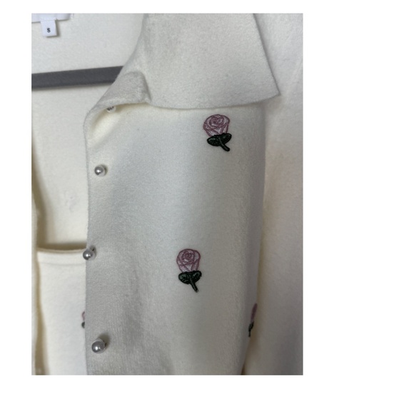 LPA White Floral Cropped Cardigan Size Small- matching NWT dress in storefront - Picture 13 of 16